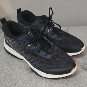 Ryka Black Athletic Lace-Up Sneakers with White Midsole